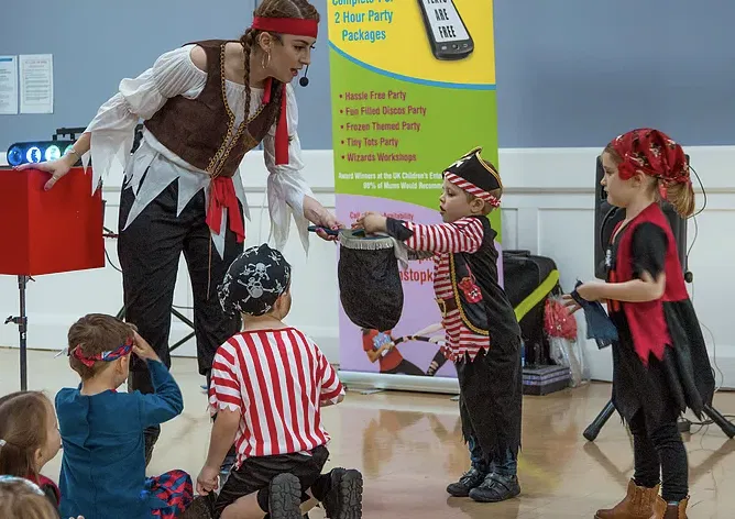 Pirate character entertainer