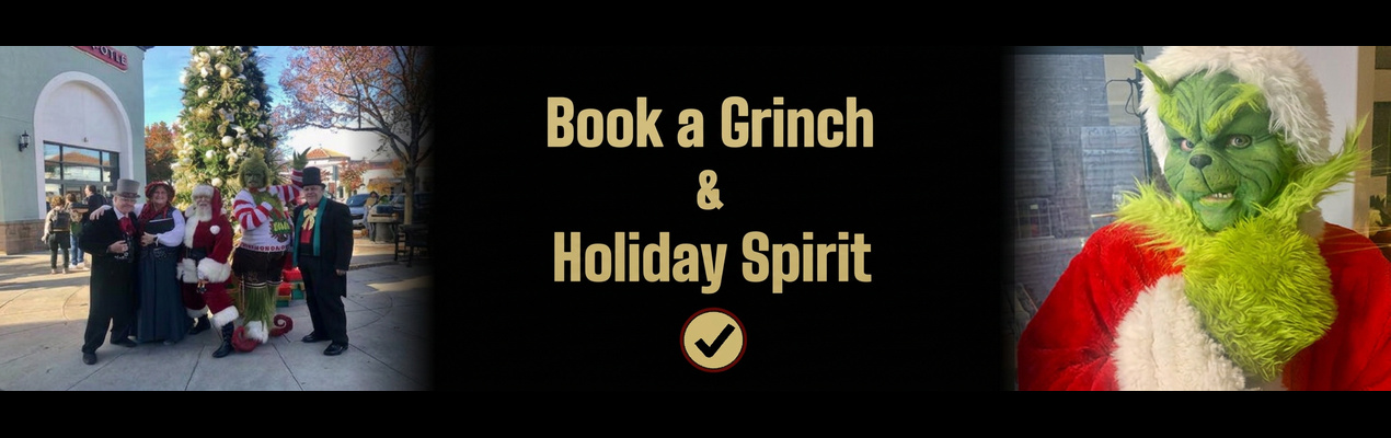 Book a Grinch and holiday spirit
