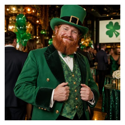 Leprechaun character performer